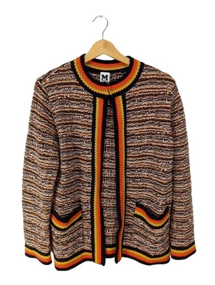 MISSONI Cardigan Donna Giacca Taglia IT 42 marrone-crema stile casual - Immagine 1 di 4
