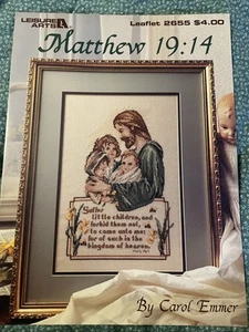 Matthew 19:14 Jesus Children Faith Leisure Art 2655 Cross Stitch Pattern Leaflet - Picture 1 of 1