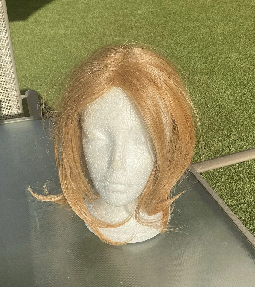 Peruca de cabelo Jon Renau US$ 330 12” torta de pêssego claro vermelho-dourado loiro 27B - Imagem 1 de 4