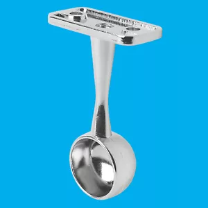 2x 19mm 1.9cm Fin Rail Suspendu Support,Rond Chrome Supports,Garde-Robe - Bild 1 von 2