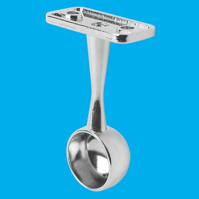 5.1x1.9cm 19mm Suspendu Fin Rail Support,Rond Chrome Supports,Garde-Robe - Bild 1 von 2