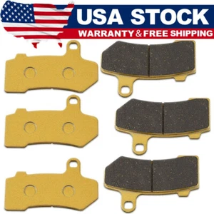 FA409 Front & Rear Brake Pads for 2008-2018 Harley Davidson FLHX Street Glide - Picture 1 of 12