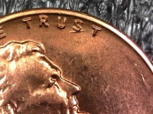 1959-D Lincoln Memorial Cent - Die Gouge Error Inv#E4526 - Bild 1 von 3