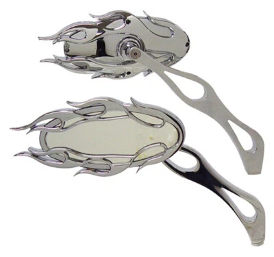 Novo conjunto de espelho bola de fogo cromado para modelos Harley Davidson. Revendedor autorizado dos EUA - Imagem 1 de 2