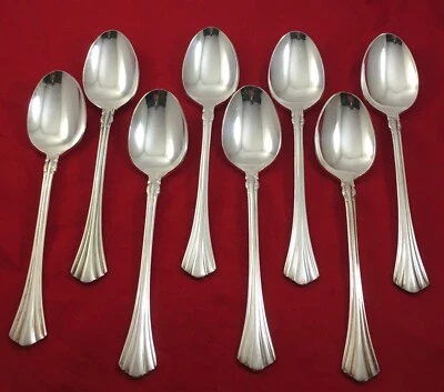 Towle Supreme Cutlery CLASSIC PLUME 1986 plateado 8 cucharaditas EP Corea Foto 1 de 4