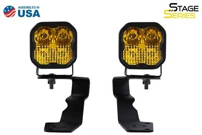SS3 LED Ditch Light Kit for 2015-2021 Subaru WRX/STi Sport Yellow Combo - Image 1 of 4