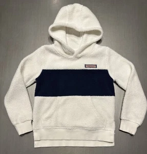 Vineyard Vines Girls Shep Shirt Pullover Hoodie Blue Stripe Sweater XS 4-5 - Picture 1 of 11