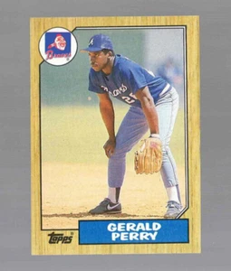 1987 Topps Baseball #639 Gerald Perry Atlanta Braves ERROR - Vintage - Picture 1 of 2