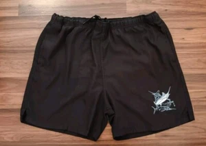Guy Harvey Schwimm Herren Badehose Boardshorts Sea Marlin Logo schwarz L Angeln - Bild 1 von 6