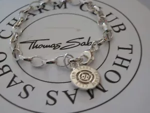 BN THOMAS SABO 10YR ANNIVERSARY SILVER & DIAMOND BRACELET - 16CMS - Picture 1 of 6