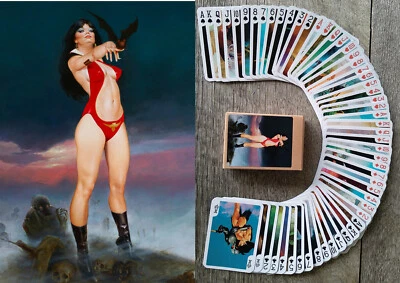 Playing Cards (Poker Deck 54 Cards) VAMPIRELLA Vintage Fantasy Art by Torres 040 - Image 1 of 4