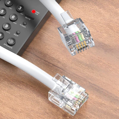 RJ11 ADSL Router Cable Telephone Lead For SKY/PlusNet/BT  Broadband Phone Lot - Image 1 of 4