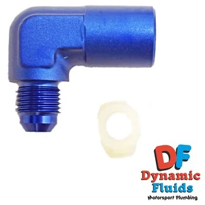(AN6) -6 90 Degree Quick Connect Fitting 3/8" Fuel Line / Rail Adaptor - Picture 1 of 1