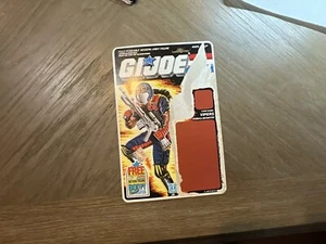 VIPERS COBRA INFANTERIE 1986 GI Joe Vintage Aktenkarte Rückseite Aktenkarte Cardback - Bild 1 von 2
