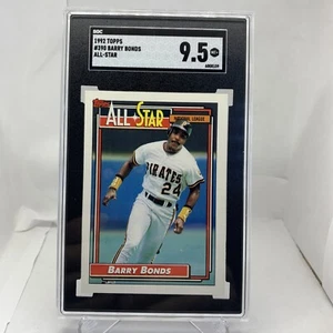 1992 Topps #390 Barry Bonds All Star GRADED SGC 9.5 MINT+ very rare POP 2! - Picture 1 of 2