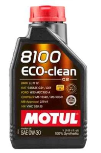 1 Litro Aceite Motor MOTUL 8100 Eco-Clean 0W30 C2 BMW Fiat 100% Sintético Api Sp - Imagen 1 de 2