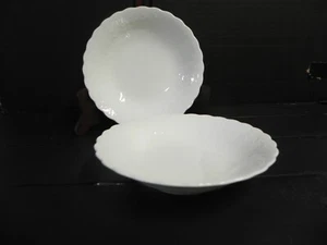 Set of 2 Fruit Bowls WHITE SILK by MIKASA China - Picture 1 of 4