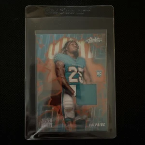Jaylen Wright Rookie Force Patch 2024 Panini Absolute Miami Dolphins - Picture 1 of 3
