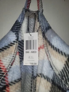 NEW! Women’s Vera Bradley Plush Fleece Hooded Robe - Perfectly Plaid- S/M - Picture 1 of 3