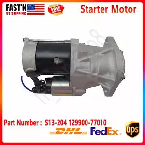 12V 2.8KW Starter Motor 129900-77010 for Yanmar SE50 4TNV98 4TNV98T S13-204 - Foto 1 di 5