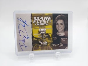 Paige Duke 2010 Press Pass Wheels Main Event Marks AUTO #48/50 - Picture 1 of 3