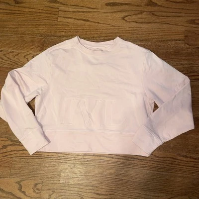 Sudadera Ivory Lane Collective Peony Crop IVL Rosa Suave Mujer Talla 8 Usada en Excelente Condición Foto 1 de 4