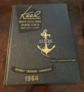Keel 1964 US Naval Training Center Companies 5917 & 5918 Great Lakes Yearbook - Bild 1 von 12