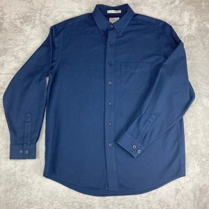 LL Bean Herren Traditional Fit Button Down Hemd Navy Blau Gingham Größe Medium - Bild 1 von 10