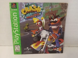 Crash Bandicoot Warped Playstation PS1 PS One MANUAL ONLY - Picture 1 of 3