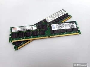 IBM Arbeitsspeicher 4GB RAM Kit 2x2GB PC3200 CL3 ECC 39M5806 / 73P3235, BULK - Bild 1 von 1