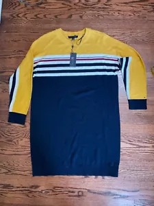 Tommy Hilfiger Dress - Size Large - New with Tags - Yellow and Blue (Box 7) - Picture 1 of 5