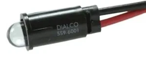 DIALCO 559-6001 LED Panel Mount Indicator Uni-Color Blue 470nm 1500mcd 2-Pin - Picture 1 of 4