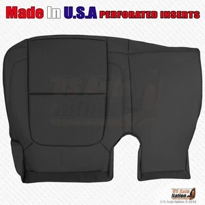 2013 2014 Ford Explorer Rear Driver Split Bench Bottom Leather Seat Cover Black - Picture 1 of 7