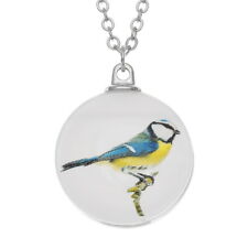 Wish: Fashion Jewellery: Pendent: Bird:  Glass Sphere with Blue Tit