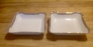 2 HEINRICH CO SELB BAVARIA SQUARE SERVING DISHES EMPIRE? PATTERN - Picture 1 of 4