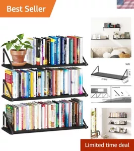 Multi-Functional 24" Rustic Wood Floating Shelves - Perfect for Any Room Style - Picture 1 of 9