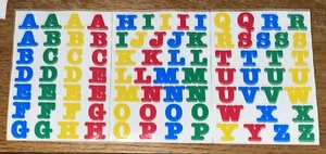 RARE Retired Creative Memories Alphabet Letters Primary Color Scrapbook Stickers - Picture 1 of 8