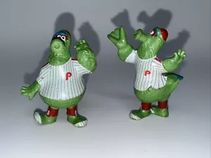 Phillie Phanatic Action Figure Lot of 2 - Vintage 1987 Toy Figurines MLB (Used) - Picture 1 of 11