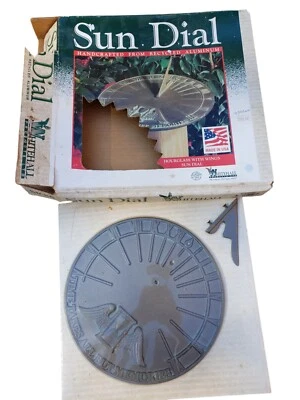 Nuevo reloj de arena vintage Whitehall 1995 reloj de sol aluminio con alas hecho en EE. UU. en caja Foto 1 de 4
