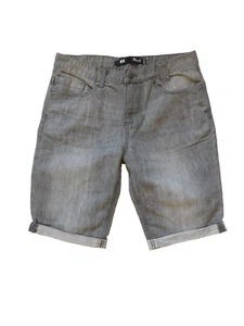 Jean Primark Denim Co Para Hombres Calce Ajustado Corto Talla 30 Gris Bigote Lavado Puño Dobladillo - Imagen 1 de 3