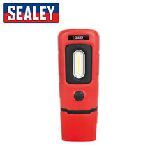 Sealey Rechargeable Inspection Lamp 3W COB LED + LED Torch Li-Po Battery - RED