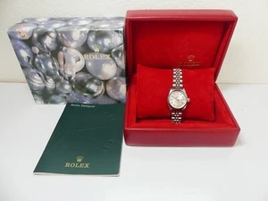2004 Rolex ladies SS/WG 26mm Datejust, silver diamond dial 79174 - Picture 1 of 13