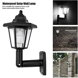 Waterproof Wall Mount Solar Lights Outdoor Pathway Gate Light Bright Lamp Garden - Picture 1 of 11