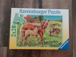 Ravensburger - Auf der Koppel 2x20 Stück Puzzle - Pferd, Pony - vollständig - Bild 1 von 3