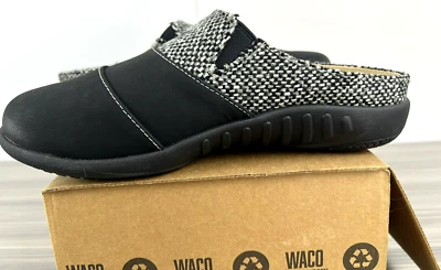 Mules Spenco Ortopédicos Talla 7.5W Ancho Cuero Nubuck Negro Siesta Nueva Cosecha Foto 1 de 4