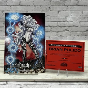 BRIAN PULIDO SIGNIERTE Lady Death Killers Sun Khamunaki 6”x9” Mini Print Karte - Bild 1 von 3