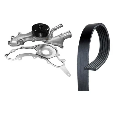 For Dodge Charger 11-13 Engine Coolant Water Pump and Serpentine Belt Kit — 第 1/2 张图片