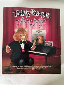 Teddy Ruxpin "Love Songs" 1986 Includes Songbook, Cassette +Tuxedo NIB - Picture 1 of 4