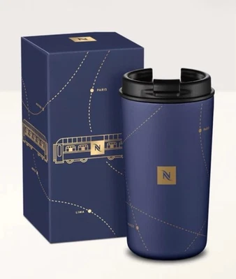 Taza de viaje festiva Nespresso EDICIÓN LIMITADA Nomad ~ azul Odyssey Foto 1 de 4