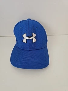 Under Armour Youth Boys Flex Fit Ball Hat Small/Medium Blue - Picture 1 of 4